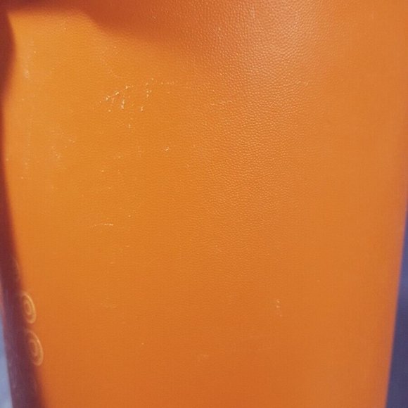 Vintage Tupperware Servalier Canister Set Of 3 w/ Lids Tangerine 1298 1222 1204 - Picture 5 of 9